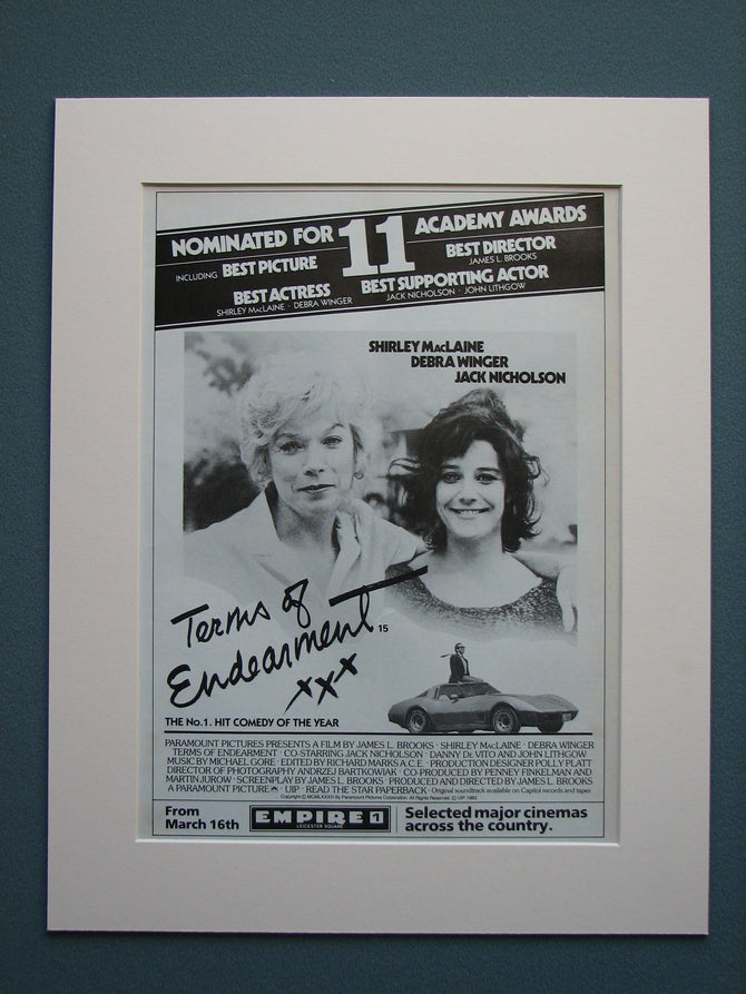 Terms of Endearment 1984 Original advert (ref AD547)