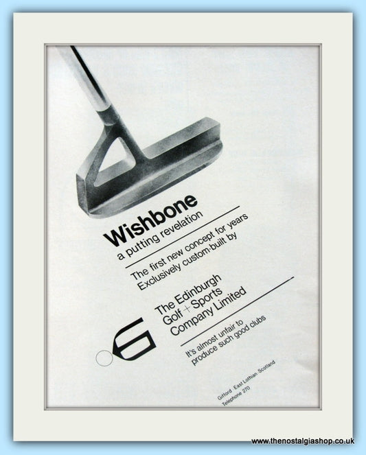 Wishbone Putters. Original Advert 1969 (ref AD4995)