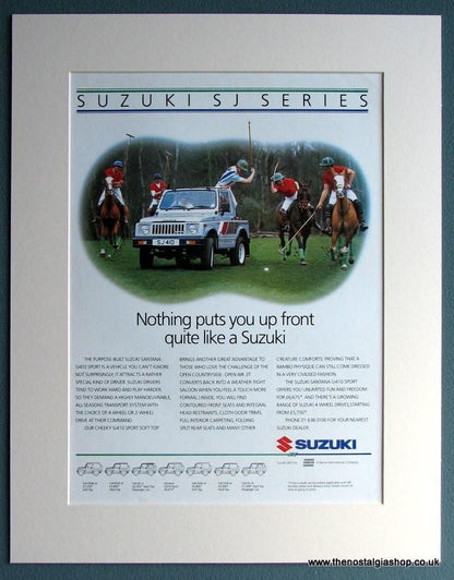 Suzuki SJ Series Set Of 2 Original Adverts 1988 (ref AD1729)