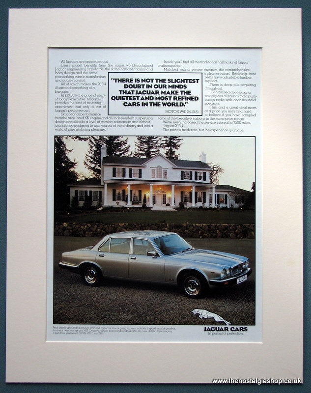 Jaguar Cars 1982 Original Advert (ref AD1102)