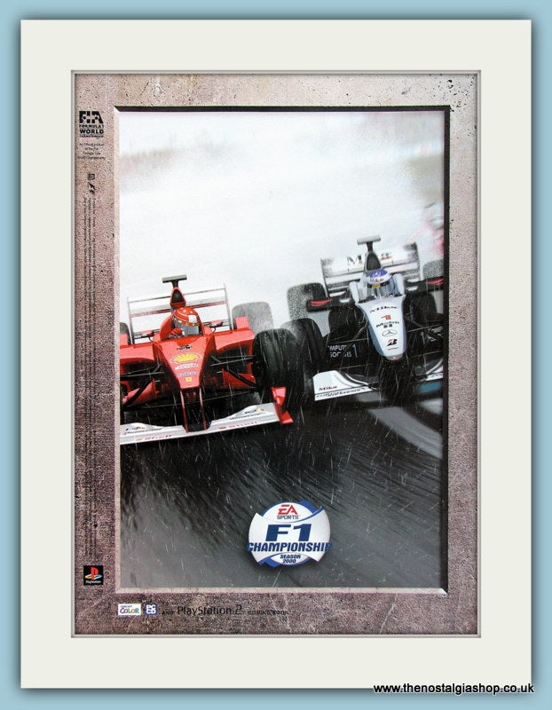 F1 Championship Playstation Double Original Adverts 2000 (ref AD4040)