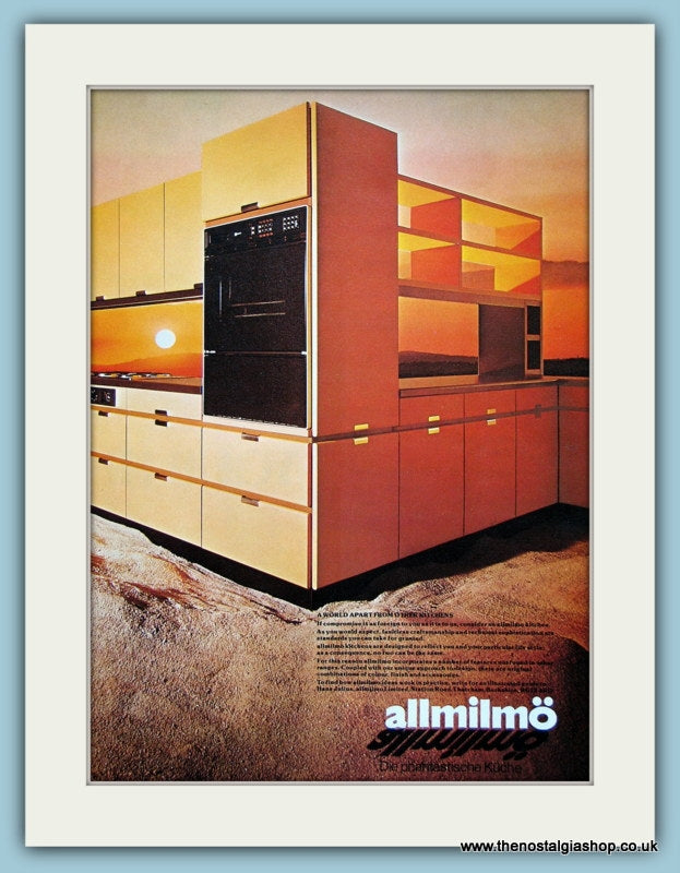 Allmilmo Kitchen Furniture Original Advert 1978 (ref AD2791)