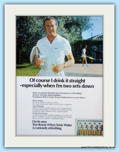 Schweppes. Set of 3 Original Adverts 1971 (ref AD4955)