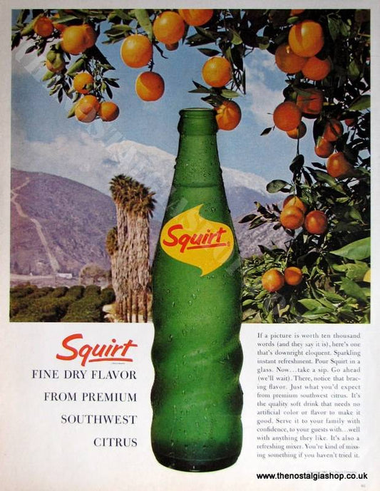 Squirt Citrus Drink. Original Advert 1963 (ref AD4024)