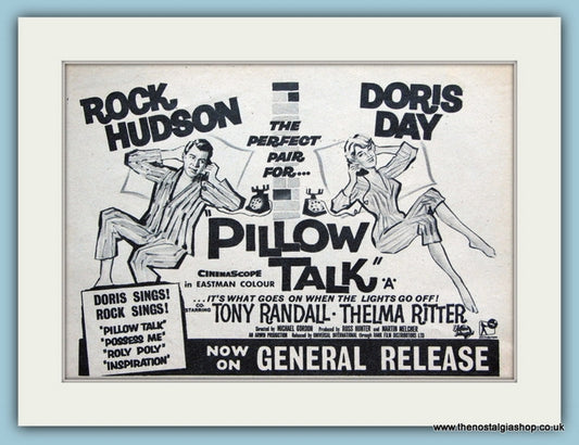 Pillow Talk, 1960 Original Advert starring Rock Hudson (ref AD3189)