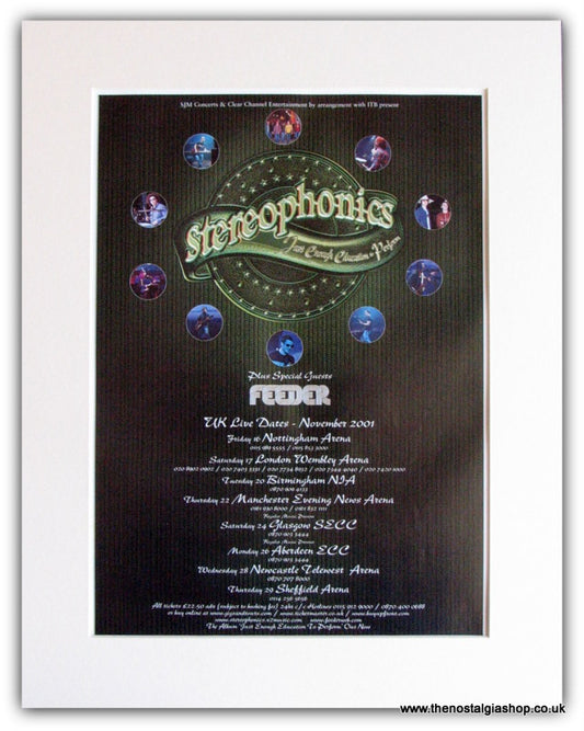 Stereophonics Tour Advert 2001 (ref AD1797)