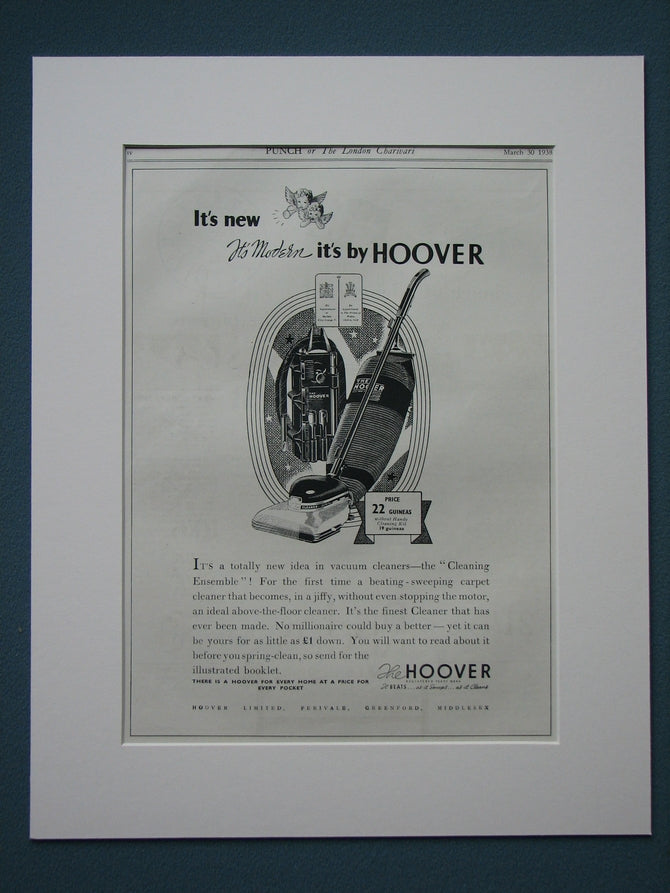 Hoover 1938 Original advert (ref AD820)