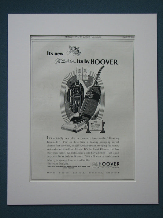 Hoover 1938 Original advert (ref AD820)