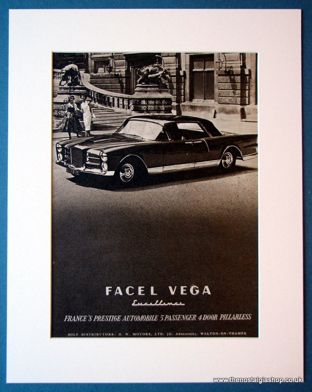 Facel Vega Original advert 1959 (ref AD1132)