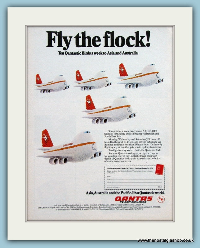 Quantas Airline Original Advert 1977 (ref AD2126)