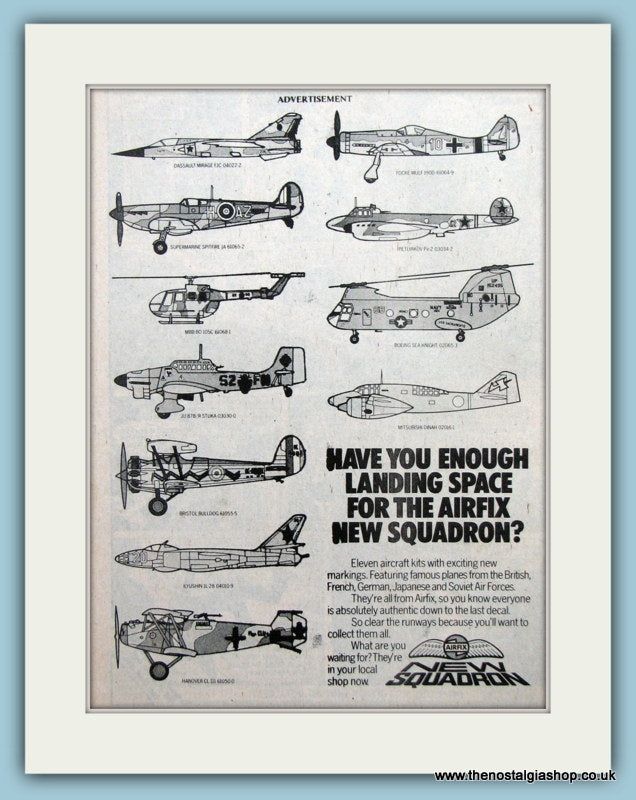 Airfix New Squadron Original Advert 1979 (ref AD2665)