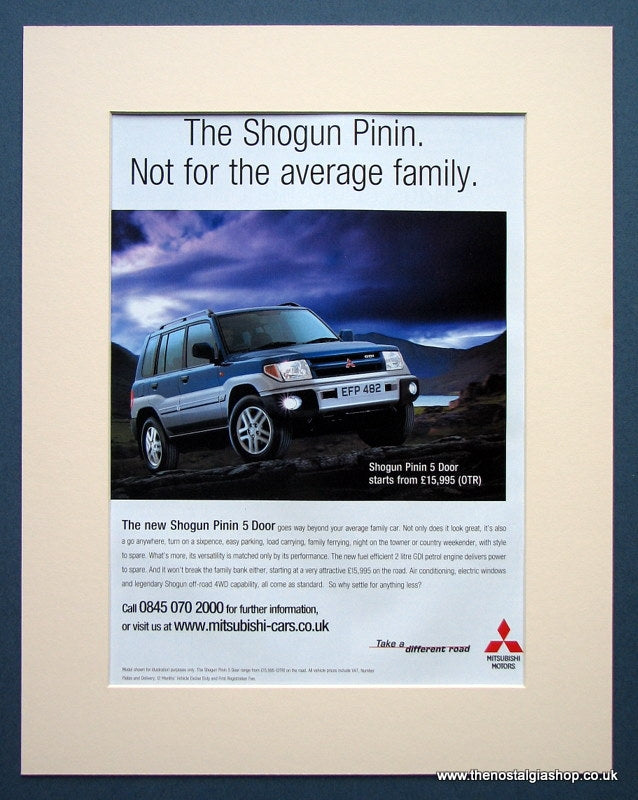 Mitsubishi Shogun Pinin 2007 Original Advert (ref AD1438)
