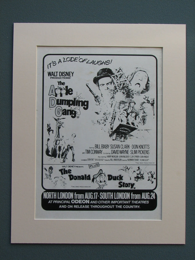 The Apple Dumpling Gang 1975 Original advert (ref AD636)