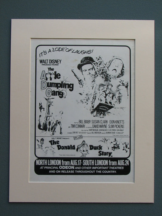 The Apple Dumpling Gang 1975 Original advert (ref AD636)