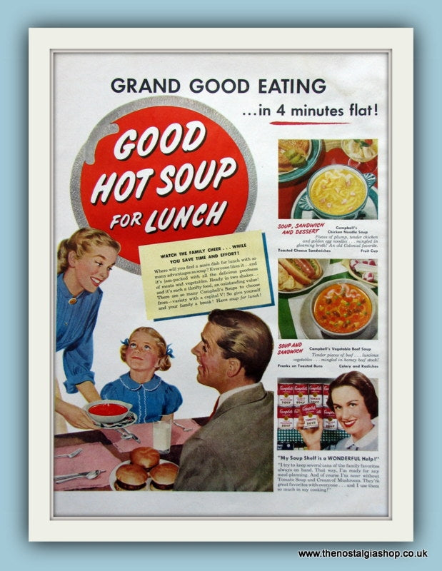 Campbell's Soups Original Advert 1962 (ref AD8176)