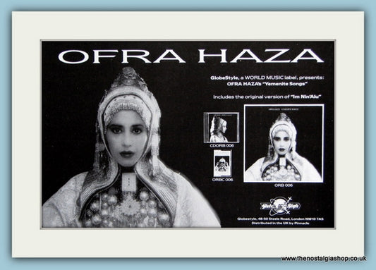 Ofra Haza Original Advert 1988 (ref AD1890)