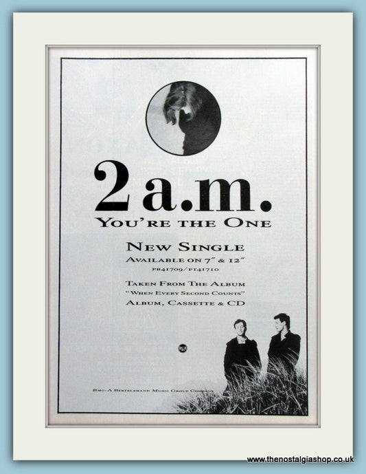 2 a.m. You're The One 1988 Original Advert (ref AD3073)
