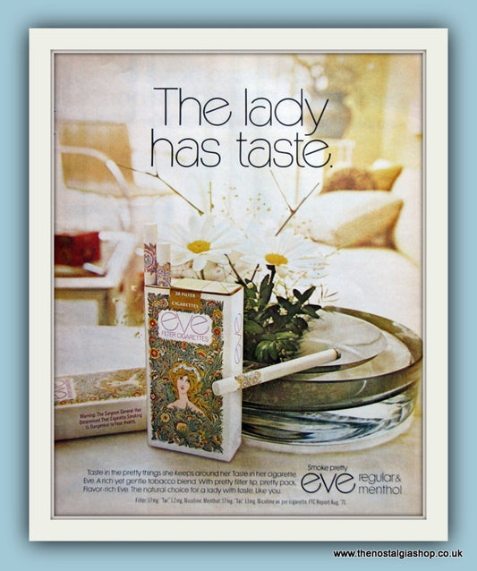 Eve Cigarettes Original Advert 1971 (ref AD8168)