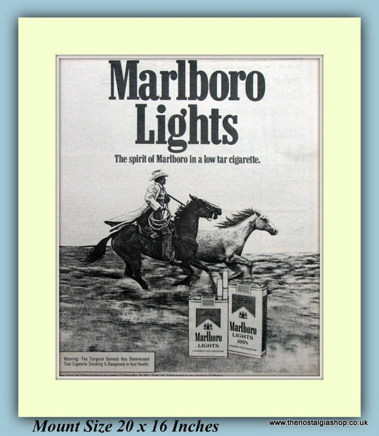 Marlboro Lights Original Advert 1979 (ref AD9434)