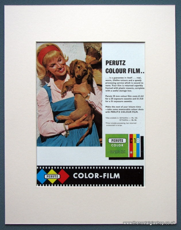 Perutz Colour Film 1963 Original Advert  (ref AD1080)