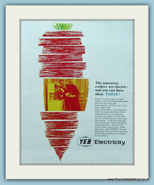 YEB Electricity Original Advert 1965 (ref AD3673)