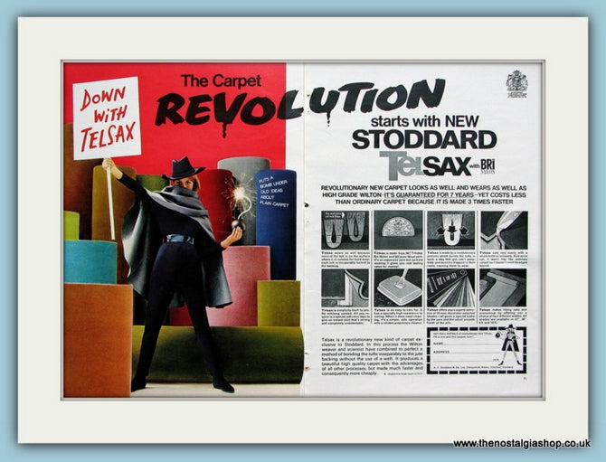 Stoddard Telsax Carpet Original Advert 1967 (ref AD2559)