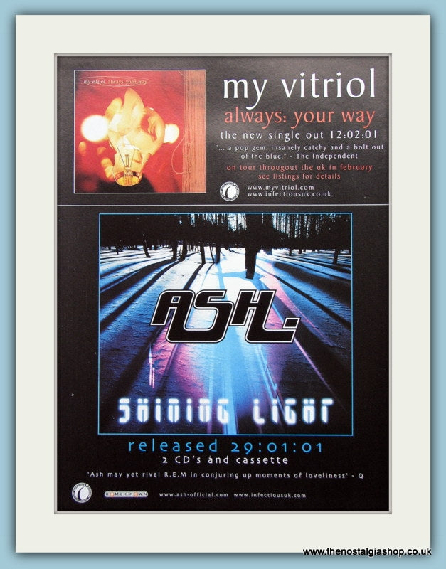 ASH Shining Light 2001 Original Advert (ref AD3167)