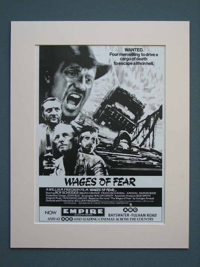 Wages of Fear 1978 Original advert (ref AD597)