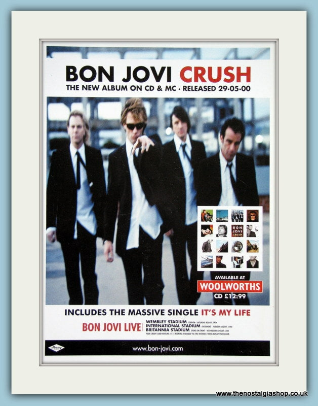 Bon Jovi Crush 2000 Original Advert (ref AD3264)