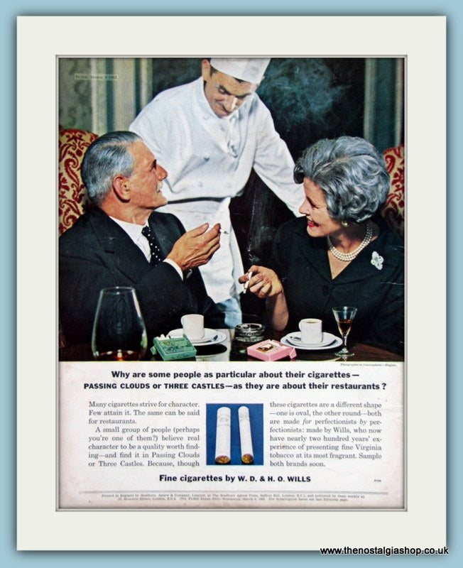 Wills Cigars Original Advert 1963 (refAD6130)