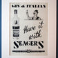 Seagers Gin 1937 Original Adverts Set Of  3 (ref AD1148)