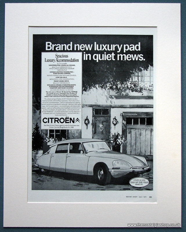 Citroen 1971 Original Advert (ref AD1101)