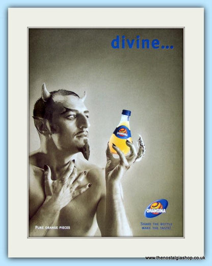 Orangina, Divine & Devilish. Original Advert 1996 (ref AD4806)