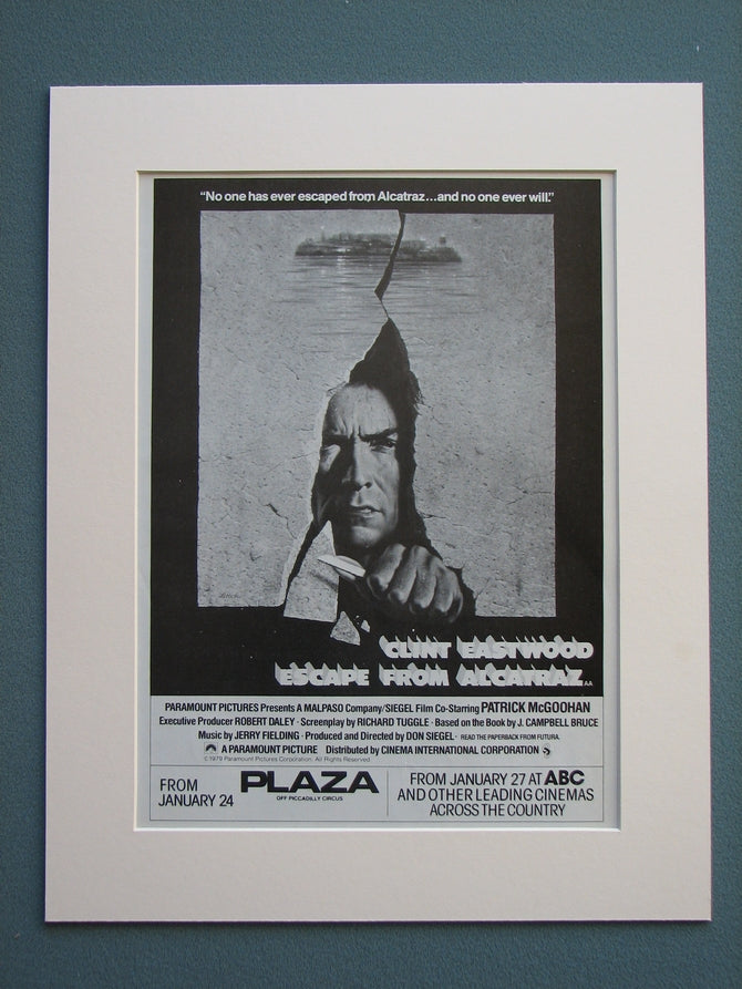 Escape From Alcatraz 1979 Original advert (ref AD650)