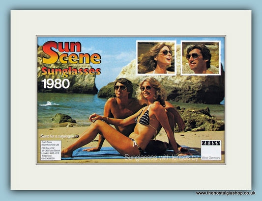 Zeiss Sun Scene Sunglasses Original Advert 1980 (ref AD2238)
