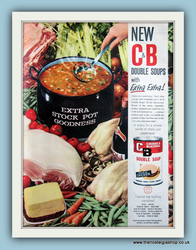 Crosse & Blackwell Soups Original Advert 1961 (ref AD8076)