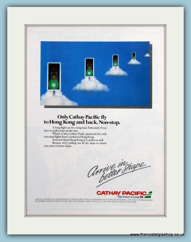 Cathay Pacific Original Advert 1985 (ref AD2133)