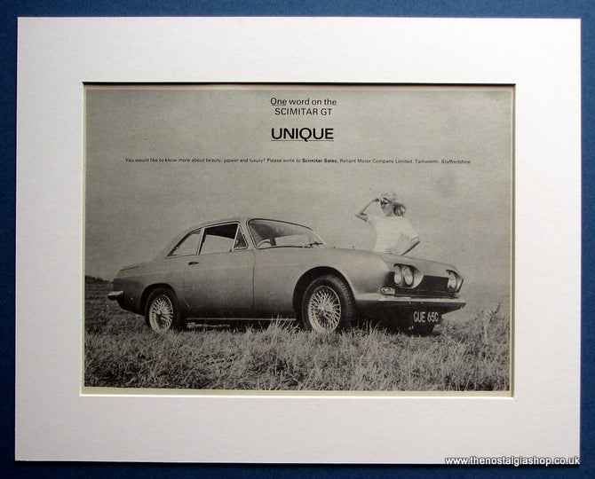 Scimitar GT 1966 Original Advert (ref AD1498)