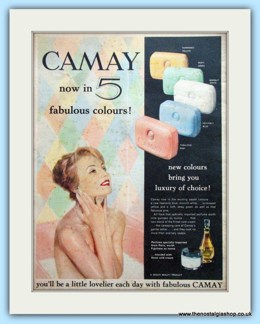 Camay Soap Original Advert 1959 (ref AD4877)