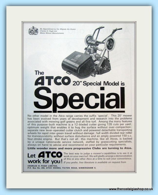 Atco 20" Special. Set of 2 Original Adverts 1960s (ref AD4644)