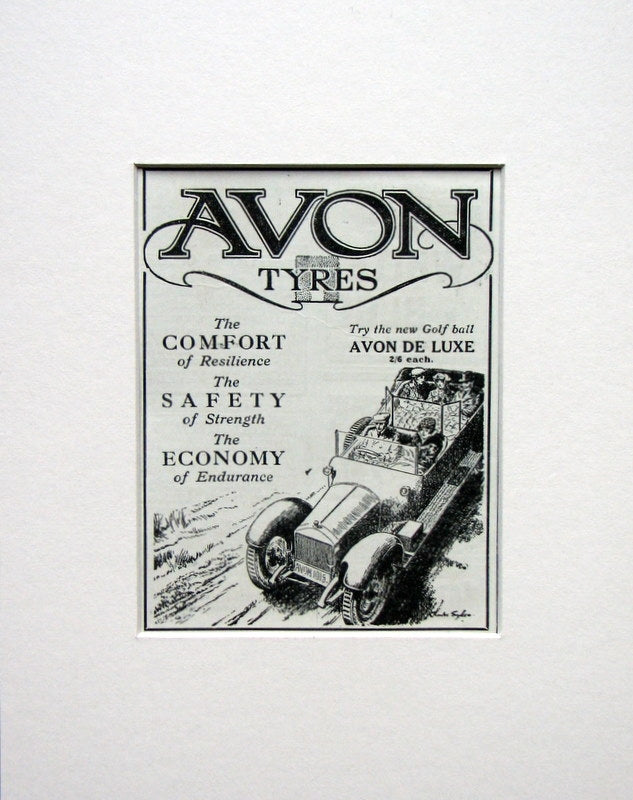 Avon Car Tyres. Original advert 1915 (ref AD1521)