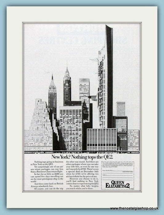 Queen Elizabeth 2 Original Advert 1983 (ref AD2278)