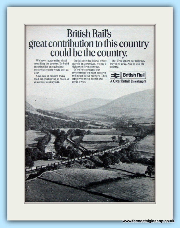 British Rail  Original Advert 1971 (ref AD6530)