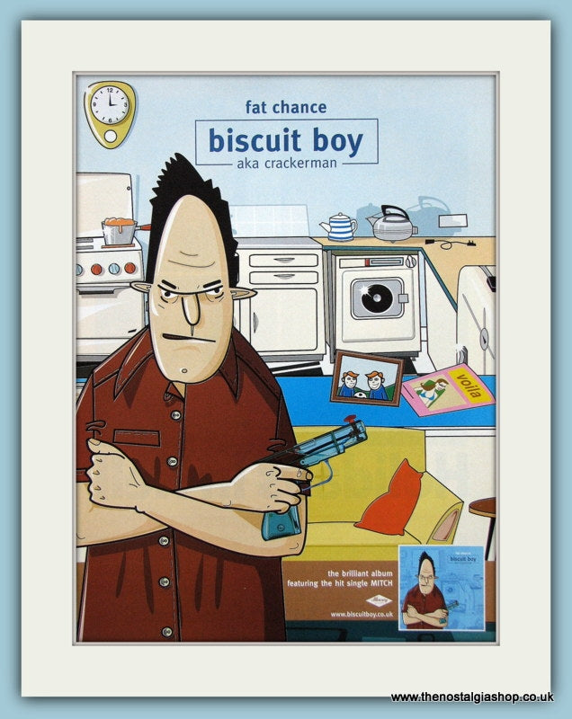 Biscuit Boy Fat Chance Aka Crackerman 2001 Original Music Advert (ref AD3442)