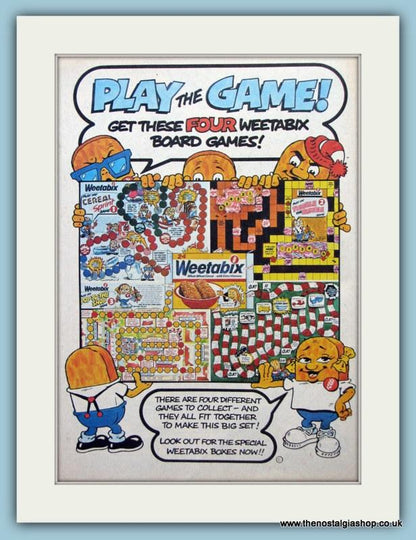 Weetabix Cereal Set Of 2 Original Adverts 1982/83 (ref AD6453)