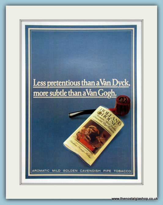 Holland House Pipe Tobacco Original Advert 1982 (ref AD6016)