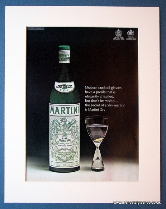 Martini Dry. Original advert 1966 (ref AD1135)