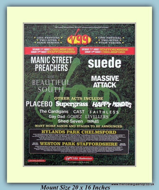 V99 Festival Original Advert 1999 (ref AD9019)
