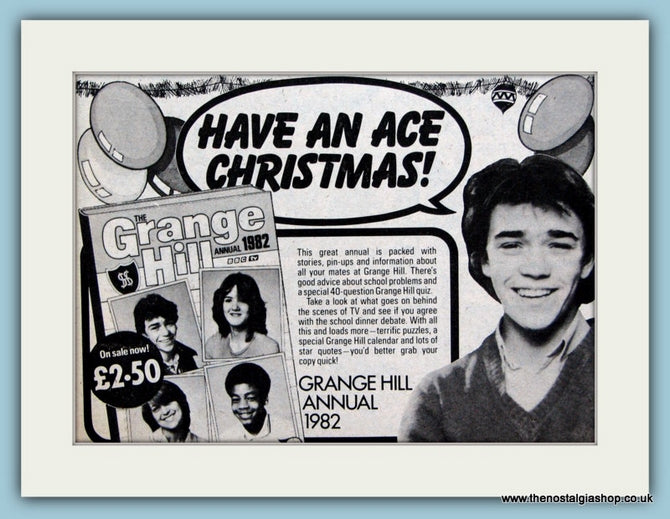 Grange Hill Annual Original Advert 1981 (ref AD6398)