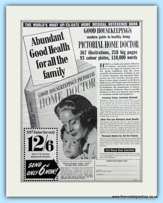 Good Housekeeping's Home Doctor Book Original Advert 1955 (ref AD4778)